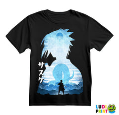 Sasuke - Blue Silhouette - Naruto - Majica