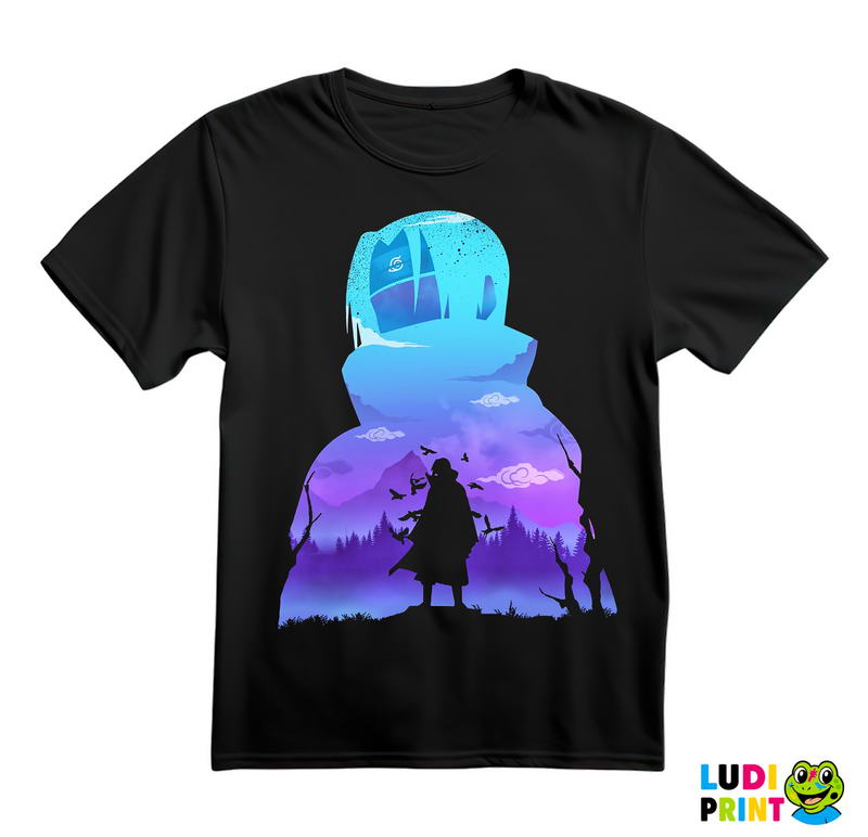 Itachi Blue And Purple Double Exposure - Naruto - Majica
