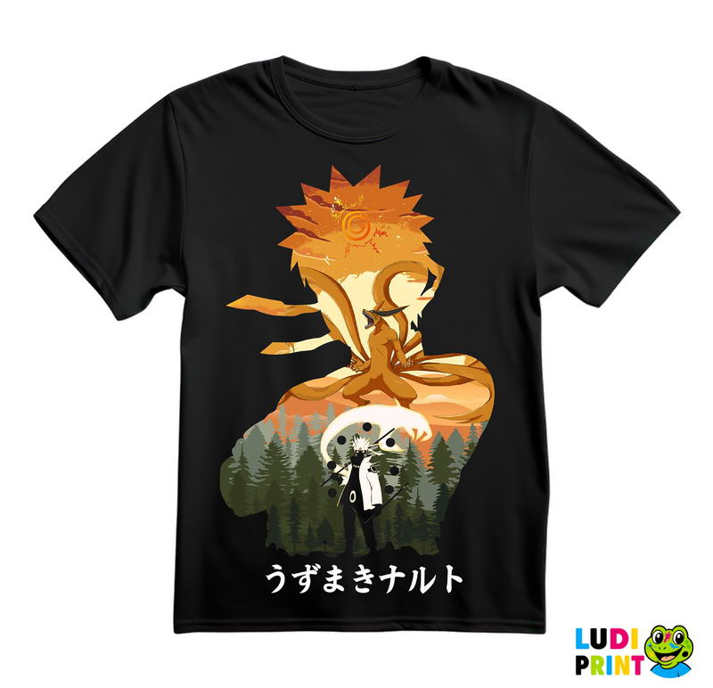 Double Exposure With Letters - Naruto - Majica