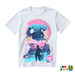 Sasuke - Pink Silhouette - Naruto - Majica