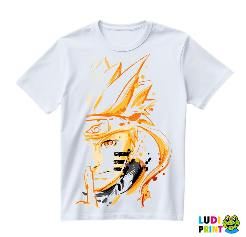 Shippuden - Half Face Portrait - Naruto - Majica