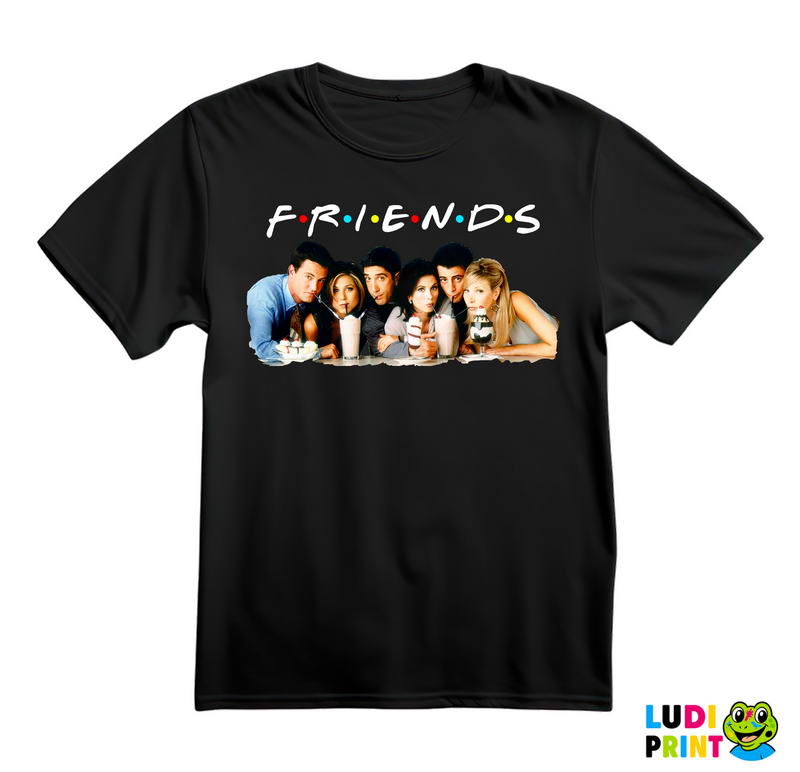 Drinking Coffee And Logo - Friends - Prijatelji - Majica