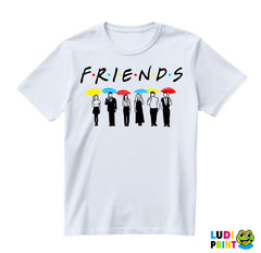 Group Holding Umbrellas - Friends - Prijatelji - Majica