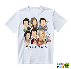 Group Caricatures Logo - Friends - Prijatelji - Majica