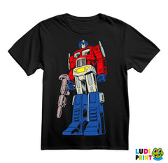 Optimus Prime Standing With A Gun - Transformers - Majica