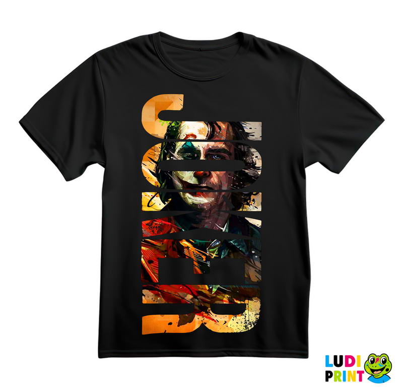 Colorful Portrait - Text Logo - Joker - Majica