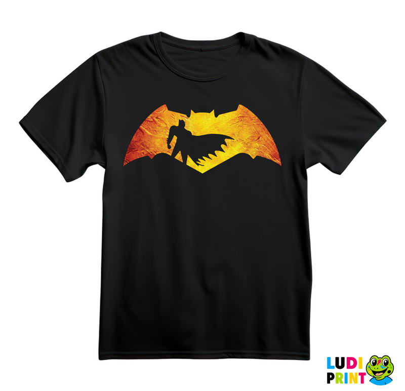 Orange And Yellow Logo - Batman - Majica
