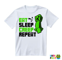 Eat Sleep Creep Repeat - Minecraft - Majica