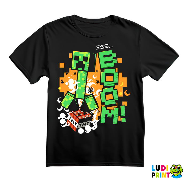 Creeper - Orange - Minecraft - Majica