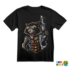 Half Portrait - Rocker Racoon - Guardians Of The Galaxy - Majica