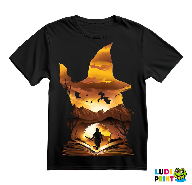 Gandalf And Mountains - Lord Of The Rings - LOTR - Majica