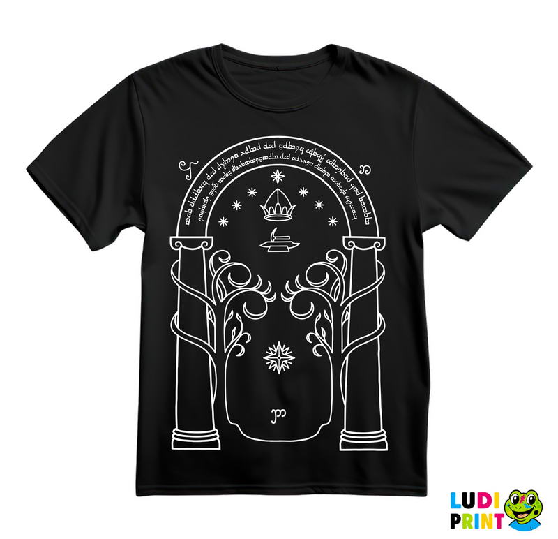 Doors Of Durin - Outline - Lord Of The Rings - LOTR - Majica
