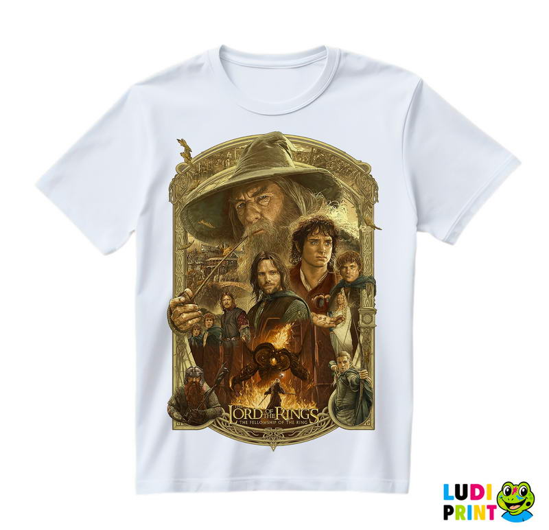 Group In A Frame - Lord Of The Rings - LOTR - Majica