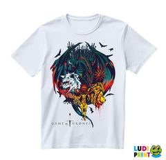 House Sigils: Dragon, Lion, Stag, Dire Wolf, Sun Spear - Game Of Thrones - GOT - Majica