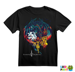 House Sigils: Dragon, Lion, Stag, Dire Wolf, Sun Spear - Game Of Thrones - GOT - Majica