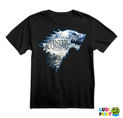 Winter Is Coming Snow Dire Wolf Sigil - Game Of Thrones - GOT - Majica