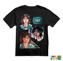 Drawing - Player 067 - Squid Game - Majica