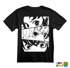 Eyes - Tanjiro, Nezuko And Zenitsu - Demon Slayer - Majica