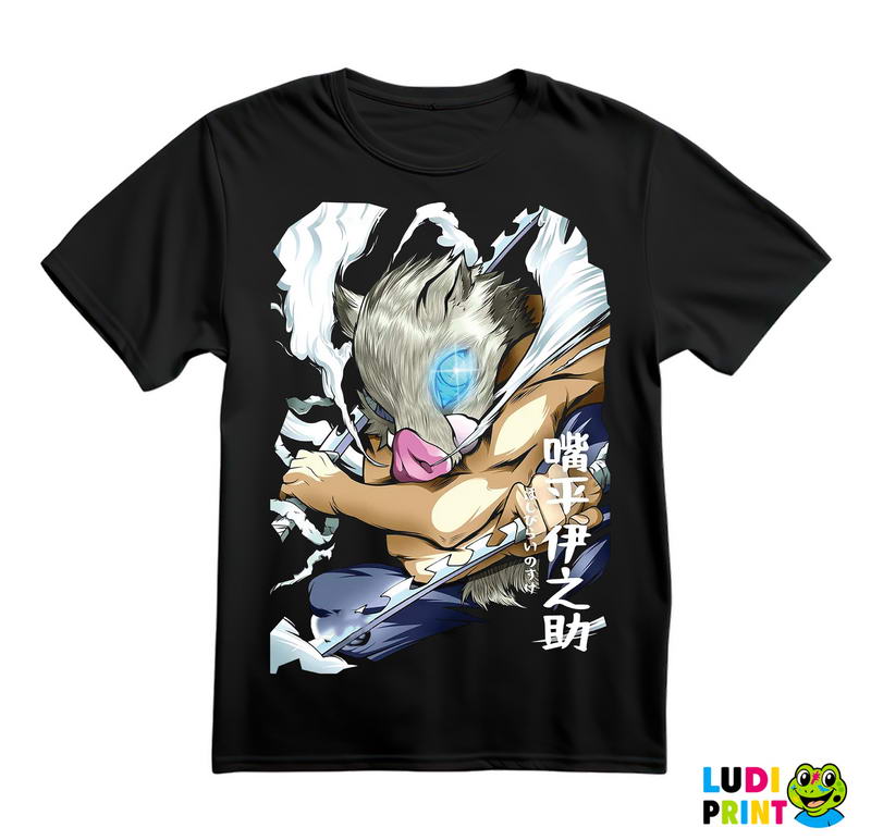 Inosuke - White Smoke - Demon Slayer - Majica