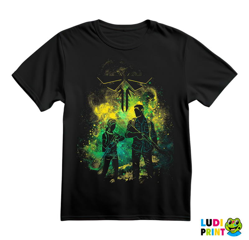 Ellie And Joel - Colors Splash - The Last Of Us - Majica
