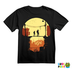 Ellie And Joel - Crossing Bridge - The Last Of Us - Majica