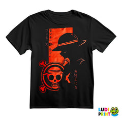 Luffy - Red Flag - One Piece - Majica