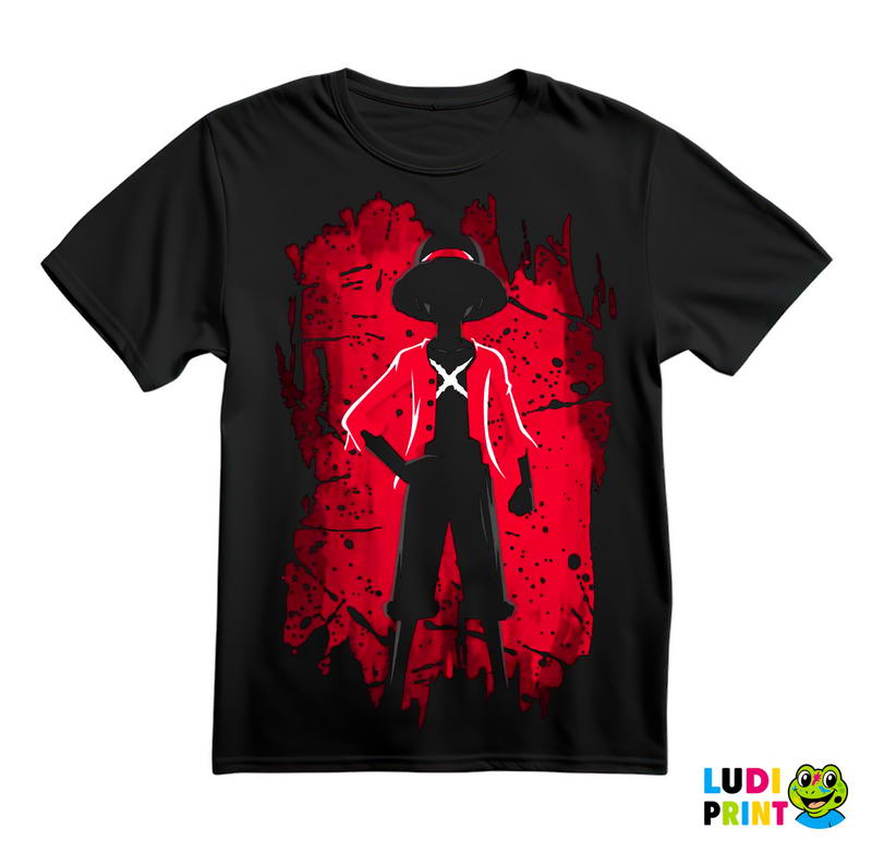 Luffy - Red - One Piece - Majica