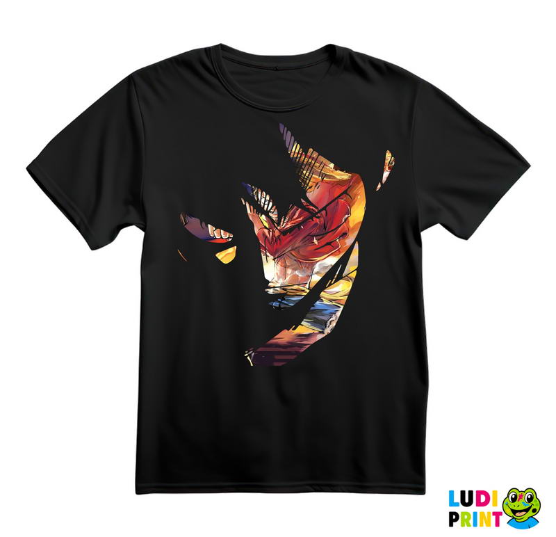 Angry Luffy - Double Exposure - One Piece - Majica