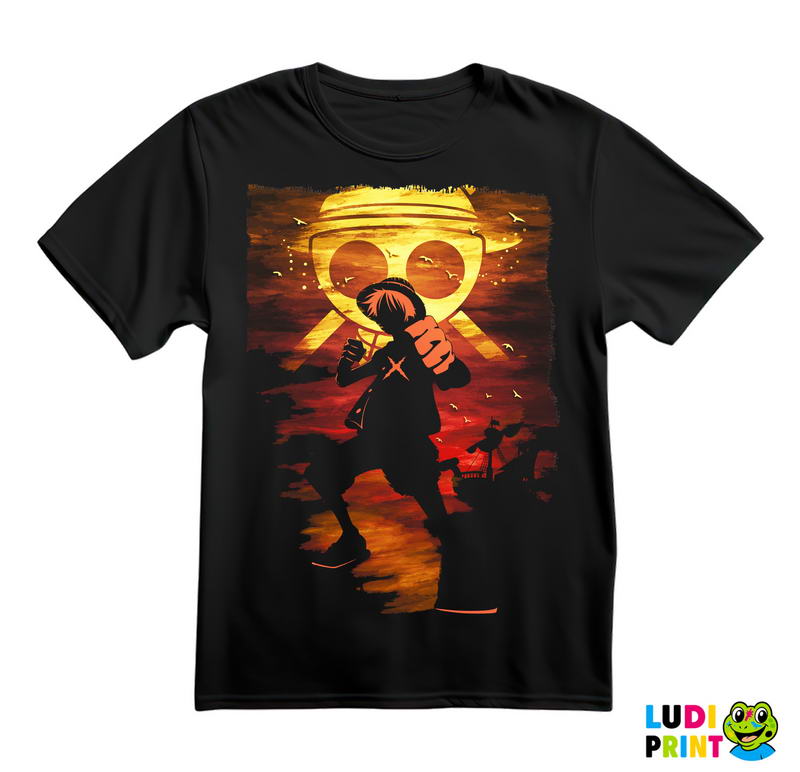 Sunset - Luffy And The Sea - One Piece - Majica