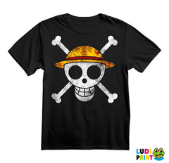 Skull With Hat - One Piece - Majica