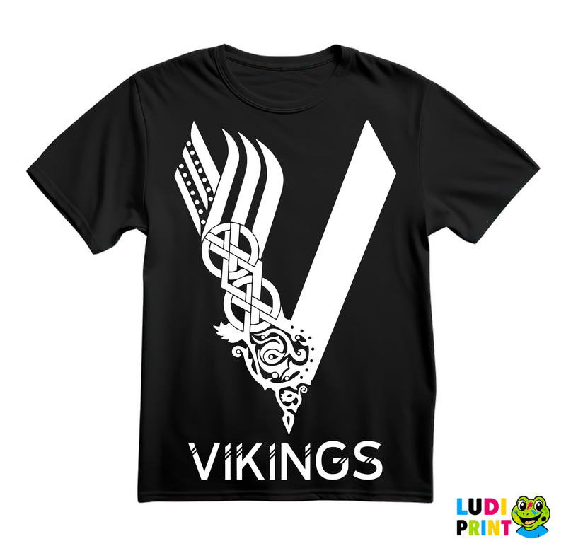 Logo - White - Vikings - Majica