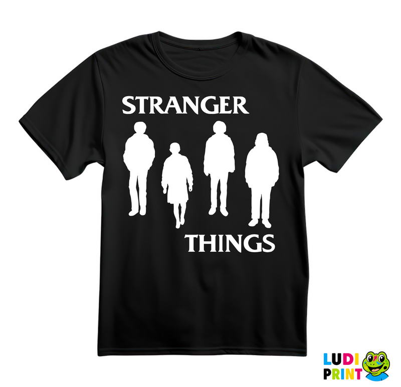 Black Silhouettes - Stranger Things - Majica