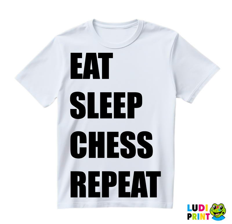 Eat, Sleep, Chess, Repeat - Queen's Gambit - Majica