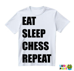 Eat, Sleep, Chess, Repeat - Queen's Gambit - Majica