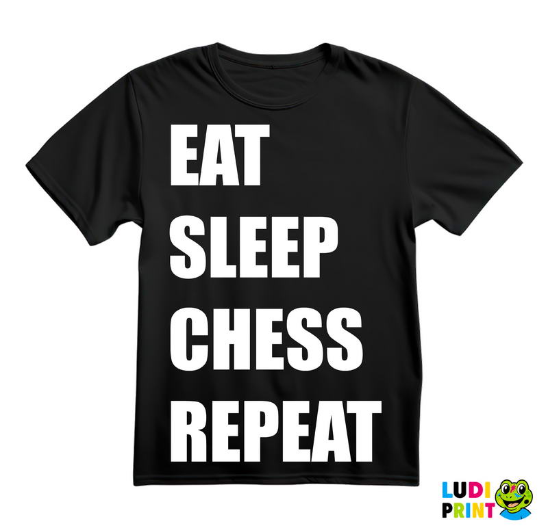 Eat, Sleep, Chess, Repeat - Queen's Gambit - Majica