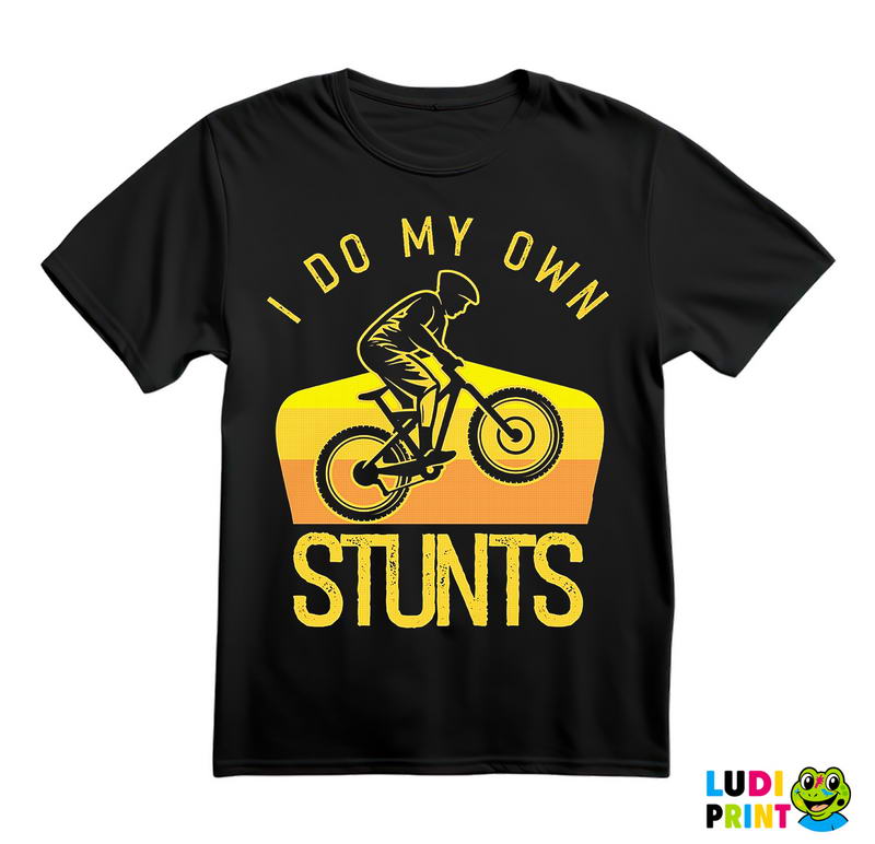 I Do My Own Stunts - Yellow - Bickilovi - Bike - Majica