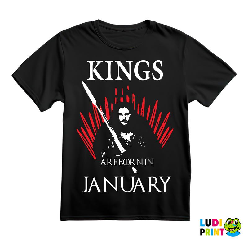 Kings Are Born - Jon Snow - House Stark - Game Of Thrones - GOT - Majica