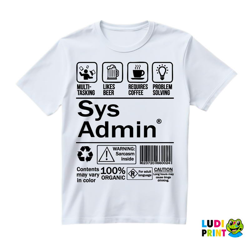 Sys Admin - Geek - Majica