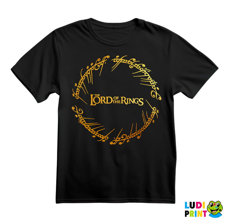 Elvish And Logo - Lord Of The Rings - LOTR - Majica