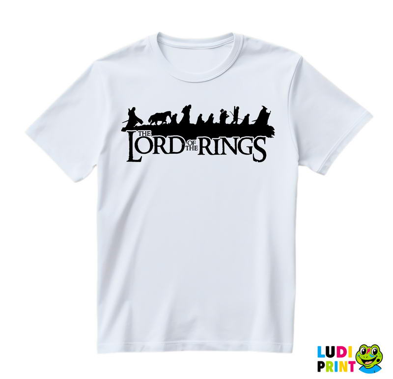 Black Silhouette - Fellowship Shadows- Lord Of The Rings - LOTR - Majica