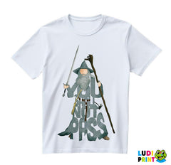 You Shall Not Pass - The Shape Of Gandalf The Gray - Lord Of The Rings - LOTR - Majica