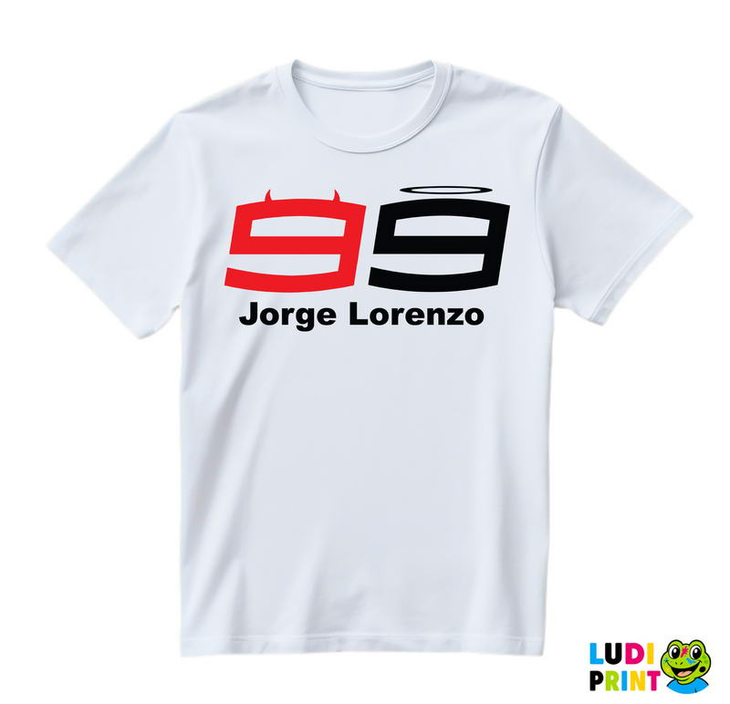The Devil And The Angel - Jorge Lorenzo - 99 - MotoGP - Sport - Majica