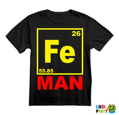 Fe - Man - Chemical Element - Red And Yellow - Iron Man - Majica