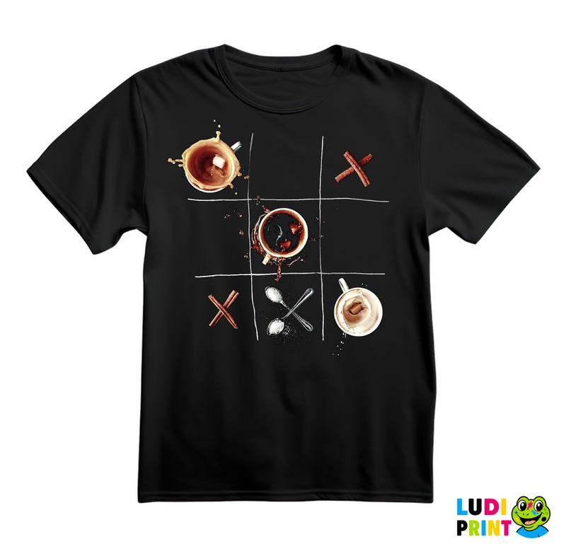 Coffee - Tic Tac Toe - Kafa - Majica