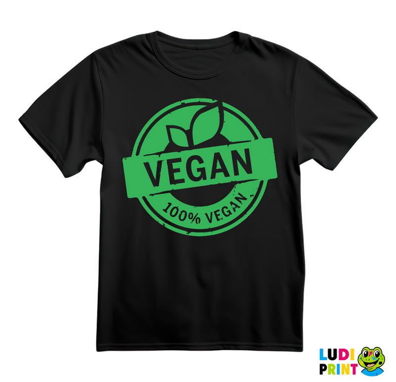 One Hundred Percent Vegan - Green Apple - Vegan - Majica