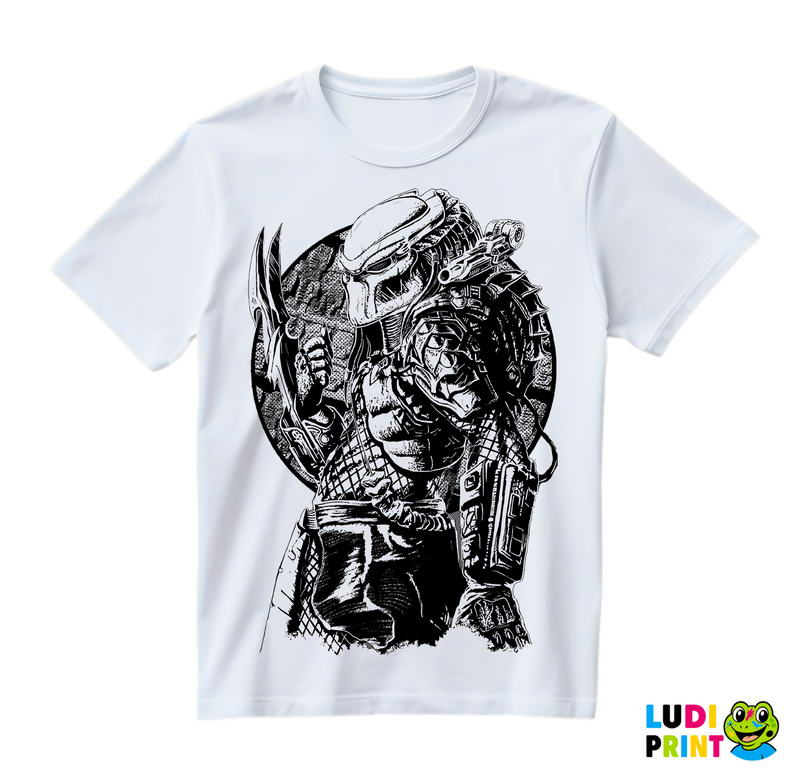 Grey Drawing - Predator - Majica