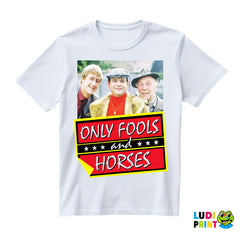 Del Boy, Rodney, Grandad And Logo - Only Fools And Horses - Mućke - Majica