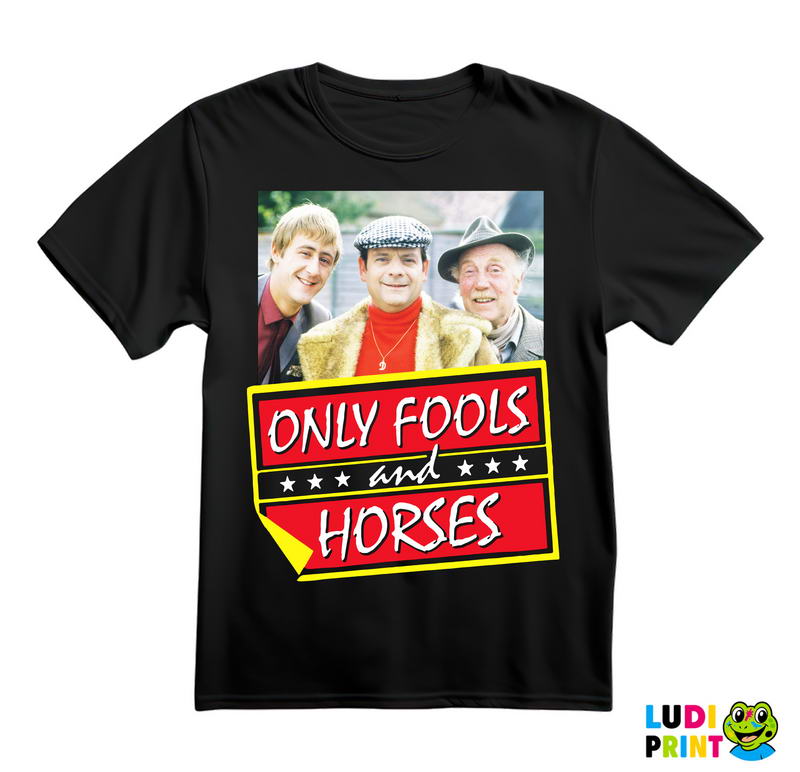 Del Boy, Rodney, Grandad And Logo - Only Fools And Horses - Mućke - Majica