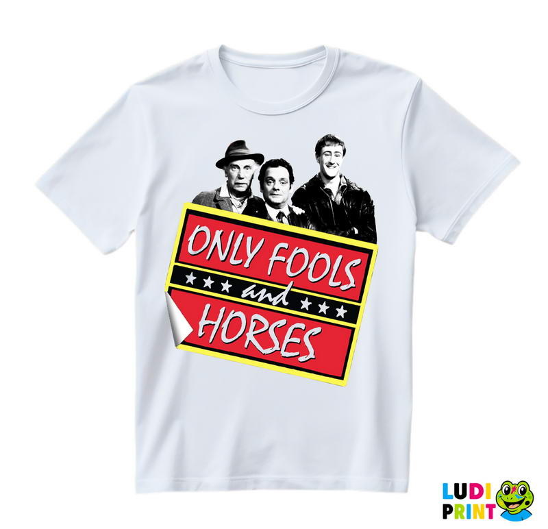 Black And White Picture And Logo - Only Fools And Horses - Mućke - Majica