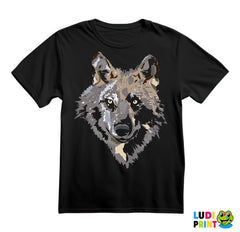 Brown Wolf Head Painting - Vuk - Životinje - Majica